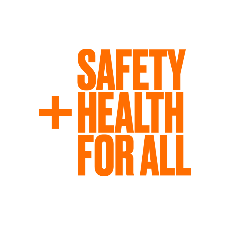 Safety + Health for all Logo
